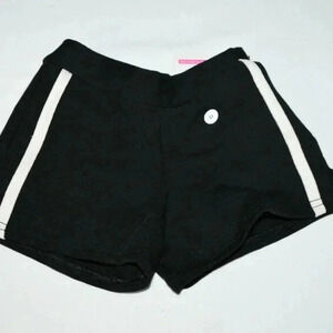 Pizzazz White Black Cheer Athletic Shorts Elastic